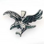 Roostevabast terasest punase kotka tiivad, meeste ripatsitarvikud, titaanist terasest kaelakee vintage kotka ripats