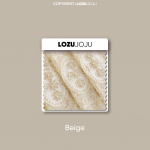 1 TK LOZUJOJU Luksuslik beež kolmem&otilde;&otilde;tmeline tikitud s&otilde;rmus, l&auml;bipaistev kardin, t&uuml;ll elutoa magamistoa akende kaunistamiseks kodukaunistuseks W100cm x L270cm beež