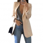 Naiste &uuml;likond, mantel rev&auml;&auml;riga, pikkade varrukatega, eest avatud &auml;rijakk taskutega, &uuml;hev&auml;rvilised vabaaja t&ouml;&ouml;r&otilde;ivad XL