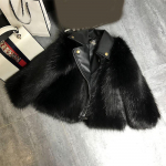 S&uuml;gis- ja talvine laste imitatsioon rebasenahast lastemantel kasukas rev&auml;&auml;r vabaaja mantel 120cm