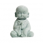 Buddha kuju kollektsioneeritav dekoratiivne vahendamine kunstiline hiina stiilis koomiks armas v&auml;ike munk skulptuur t&ouml;&ouml;laua sisekujundus C