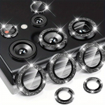 1 tk teemants&auml;raga l&auml;&auml;tseklaas Samsung Galaxy S25 S24 S23 S22 Ultra Plus HD l&auml;bipaistva kaamera objektiivi kaitsega metallist r&otilde;ngast objektiivi kile For Samsung S25 Ultra must