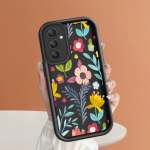 Pehme silikoonist ruudukujulise redeliga printimismustriga telefoni korpus T&auml;iskaanega kaamera p&otilde;rutuskindel kaitse kummist &uuml;mbris Samsungile Samsung S20 FE 5G must