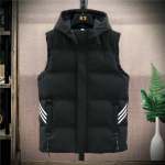Kapuutsiga vest Meeste Talvine Paks Meeste Jope Varrukateta Meeste Puuvillapolsterdatud jakid Mantlid Soojad Vestid Kapuuts Vestid Suur suurus 9xl 9XL