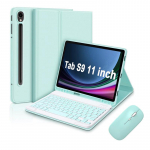 Samsung A9 Plus tahvelarvuti &uuml;mbris koos S9 FE eemaldatava Bluetooth klaviatuuri ja hiirega - A78 kaitsekate TAB A8 10.5