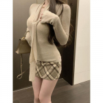 Naiste Slim V-kaelusega kampsun - Mitmek&uuml;lgne, Elegantne Varakevadine R&otilde;ivas One Size