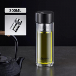 Klaasist veepudel tees&otilde;ela ja magnettopsi kaanega Kuumakindel veetass Kaasaskantav lekkekindel kontoritee tass 301-400ml