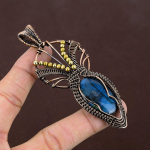 Labradorite Handmade Copper Wire Wrap Pendant 3.94 e5d95