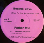 12-tolline plaat BEASTIE BOYS, FATHER MC, SOULS OF M - DJ-013T DJ013T Jamac Music, Austraalias Rap & Hip-Hop/R&B Kasutatud