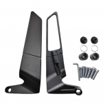 1 paar mootorratta modifikatsiooniosi universaalsed fikseeritud tiivaga tahavaatepeeglid, mis sobivad Kawasaki Yamaha Honda Ducatile