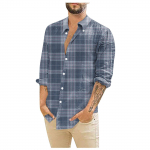 Disainer Kevadsuvi Meeste vabaaja 3D Halloweeni tr&uuml;kkimine Hawaii s&auml;rk pluus pikkade varrukatega s&auml;rgid XXL khaki