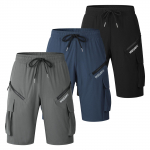 WOSAWE Men's Mountain Bike Road Bike Quick Dry Breathable Stretch Sun Protection 2-in-1 Padded MTB Shorts S