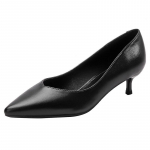 Hotelli t&ouml;&ouml;kingad naiste mustad k&otilde;rged kontsad stiletto professionaalsed kingad mitmek&uuml;lgsed terava ninaga etikett pehmest nahast pendelr&auml;nduri t&ouml;&ouml;kingad 40