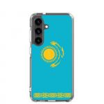 Coque T&eacute;l&eacute;phone &ndash; Samsung &ndash; Galaxy S24 Ultra &ndash; Drapeau Kasahstan &ndash; Souple &ndash; mitmev&auml;rviline