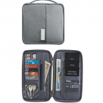 Uus multifunktsionaalne &auml;ripassikott katioonne vee- ja tolmukindel dokumendikott kaasaskantav v&auml;lisreiside passihoidja tumehall v&auml;rv