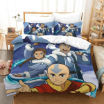 Avatar viimane &otilde;hukummardaja Voodipesukomplekt &Uuml;heinimese Twin T&auml;iskasvanu Queen King Suurusega Voodikomplekt T&auml;iskasvanu Laste Magamistuba 3D Prindiga Anime Voodilina 70x133cm 2pcs black