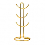 Metallist Tassihoidja Puu 6 Konksuga Kohvikruusi Hoidja Tugev Kandev&otilde;imega Tassipuu Tasside V&auml;ljapaneku Korraldaja Stend K&ouml;&ouml;gi T&ouml;&ouml;pinnale kuldne