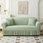 Žakardi volang&auml;&auml;rega diivanikate - Universaalne sobivus k&otilde;ikideks aastaaegadeks Two-seater 145-185cm