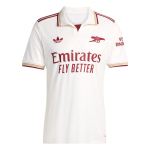 Adidas Originals Arsenal Kolmas 25/26 Hooaeg F&auml;nniversioon Triibuline Kitsa L&otilde;ikega Kiiresti Kuivav L&uuml;hikeste Varrukatega Jalgpallis&auml;rk Meeste Topid JI9556 4XL