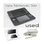 KASUTATUD New Nintendo 3DS KTR-001 T&ouml;&ouml;kord kinnitatud V&auml;rvivalik Kaasas puutepliiats ja laadija [JP piirkonnalukk] valge