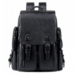 Suure mahutavusega meeste kott PU nahast seljakott meeste seljakott k&otilde;rgekvaliteediline moes seljakott seljakott seljakott must