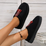 Lumejalatsid Naiste Talv Uued Ka&scaron;miir Soojad Paksude Talduga Ilma Kontsata Karvased Poolikud Sussid Puuvillased Kingad Ka&scaron;miir Soojad Saapad 43 must