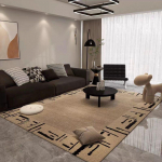 Elutoa vaip: Libisemisvastane Kulumiskindel T&auml;ielikult Kattev Kohvilaua Vaip Kodukasutuseks Plekikindel Lihtsalt Hooldatav Kristallveluurist Vaip 120x180cm