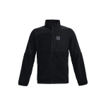 Under Armour Logomustriga Lahtise L&otilde;ikega Sherpa T&otilde;mblukuga Jakk Meeste Jakk Must 1366091-001 S
