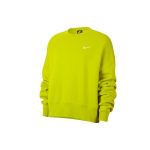 Nike tikitud logoga &uuml;mmarguse kaelusega fliisist dressipluus naistele sinepikollane CK0168-308 M