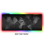 30*80/40*90CM RGB Hiirematt M&auml;nguri Arvuti Hiirematt LED Taustvalgustusega Suur Hiirematt Lauale Klaviatuuri Hiirematt 30X80CM
