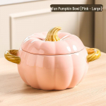 K&otilde;rvitsakujuline keraamiline supikauss kaanega - Suur kahe k&auml;epidemega disain, ideaalne tigu riisinuudlite v&otilde;i nuudliroogade serveerimiseks