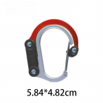 Multifunktsionaalne h&uuml;briidk&auml;igukast klambriga karabiin, 360 kraadi p&ouml;&ouml;rlev konks, tugev pandlaga matkamine matkaseljakott v&auml;listingimustes kasutamiseks punane