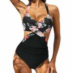 2025 &Uuml;hev&auml;rviline Tr&uuml;kiga Ujumisriided Naised Halter &Uuml;hes t&uuml;kis Ujumistrikoo Naiste Ujumine Monokiinisuvi Polsterdatud Rannariided Bodysuit Suvi XXL