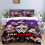 Moodne 3D Maadlus Spordi W-Wwe Prindiga Voodipesukomplektid Vooditarvete Komplekt Tekikoti Komplekt Tekikoti Komplekt Voodipesu Komplekt Luksuslik Kingitus EU single(135x200cm) gray
