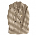 Naiste &uuml;likonnajakk rev&auml;&auml;riga, pikkade varrukatega, topeltn&ouml;&ouml;bitav, taskutega, &uuml;hev&auml;rviline, lahtise l&otilde;ikega, keskmise pikkusega, &auml;ri pealisr&otilde;ivas 2XL kuninglik sinine v&auml;rv