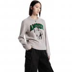 MO&Co. Women's 100% Merino Wool Playful Bear Sweater M