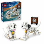LEGO Disney 43271 Lucky et Penny, les Chiots des 101 Dalmatiens - Jeu d&egrave;s 6 ans valge