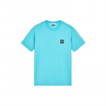 Stone Island Ss23 &Uuml;hev&auml;rviline Logotempliga &Uuml;mmarguse Kaelusega L&uuml;hikeste Varrukatega T-s&auml;rk Meeste Topid Tume-Sinine 101524113-V0042 XXL