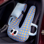 Multikate autoteenindus Laste autode magamise artefakt Autopadi Viskepadi Tagumise istme pea padi K&uuml;ljelt magamise kaelapadi 60*45cm（0.9kg） taevasinine v&auml;rv