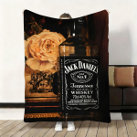 Moodne br&auml;nd J-Jack Daniels Viska-tekk Flanell Kohev Pehme Tekk Soe Nahas&otilde;bralik Tekk Diivanile Voodile Kontorisse L&otilde;unauinaku jaoks Talveks 30x40in
