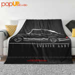 Klassikaline Saab 900 Turbo ventilaatoritele Rootsi Aart &Uuml;lipehme Tekk Talvine Diivanikate Voodikatted 30x40in