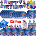 Kpop Deemonik&uuml;ttide S&uuml;nnip&auml;evapeo Kaunistused Korea Anime Komplekt Lauan&otilde;ud Laudlina Tassid &Otilde;hupallid Koogitopper T&uuml;drukute Kingitused