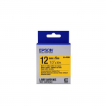 Epson LabelWorks LK-4YBW Must kollasel Rull (1,2 cm x 9 m) 1 rull(x) sildipaeled LabelWorks LW-1000, LW-300,&hellip; jaoks