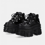 Mood 2025 Uued Punk Naiste Platvormkingad Ankle Boots Naiste Rock &Uuml;mar Nina Paelkinnitusega Moodne Retro Paksud Kingad Metallist Kaunistus L&uuml;hikesed Saapad 35