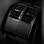 Car Carbon Fiber Rear Air Vent Outlet Panel Cover Trim Fit for Mercedes-Benz C-Class W204 2005-2012 car styling A