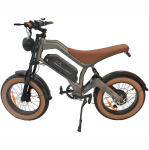 DYU M20 K&otilde;rge j&otilde;udlusega linnatranspordi elektrijalgratas Tippkiirus 55KM/H Aku 48V18.2Ah Mootor 1000W 20-tollised paksud rehvid E-Bike