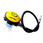 Diving Breathing Regulator Secondary Pressure Reducer Respirator Diving Mouth Bite Scuba kollane