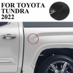 Carbon fiber style fuel tank gas door cover trim For Toyota Tundra +
