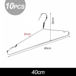 10 tk 40cm 42cm 45cm roostevabast terasest riidepuu kleitidele, T-s&auml;rkidele, mantlitele, kampsunitele, garderoobi hoiustaja, kuivatusrest