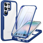 Coque Int&eacute;grale - BOOLING - pour Samsung Galaxy S26 Ultra - Avant Souple - Arri&egrave;re Rigide - Bleu Marine sinine